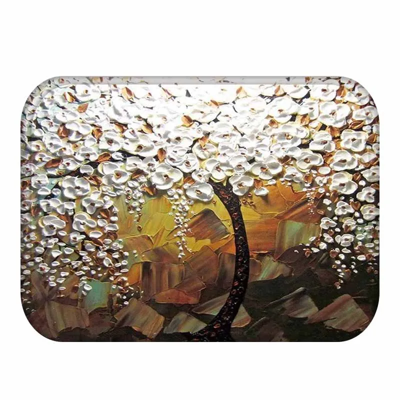 40x60 см осенние растения Вишневое дерево Противоскользящий коврик напольные