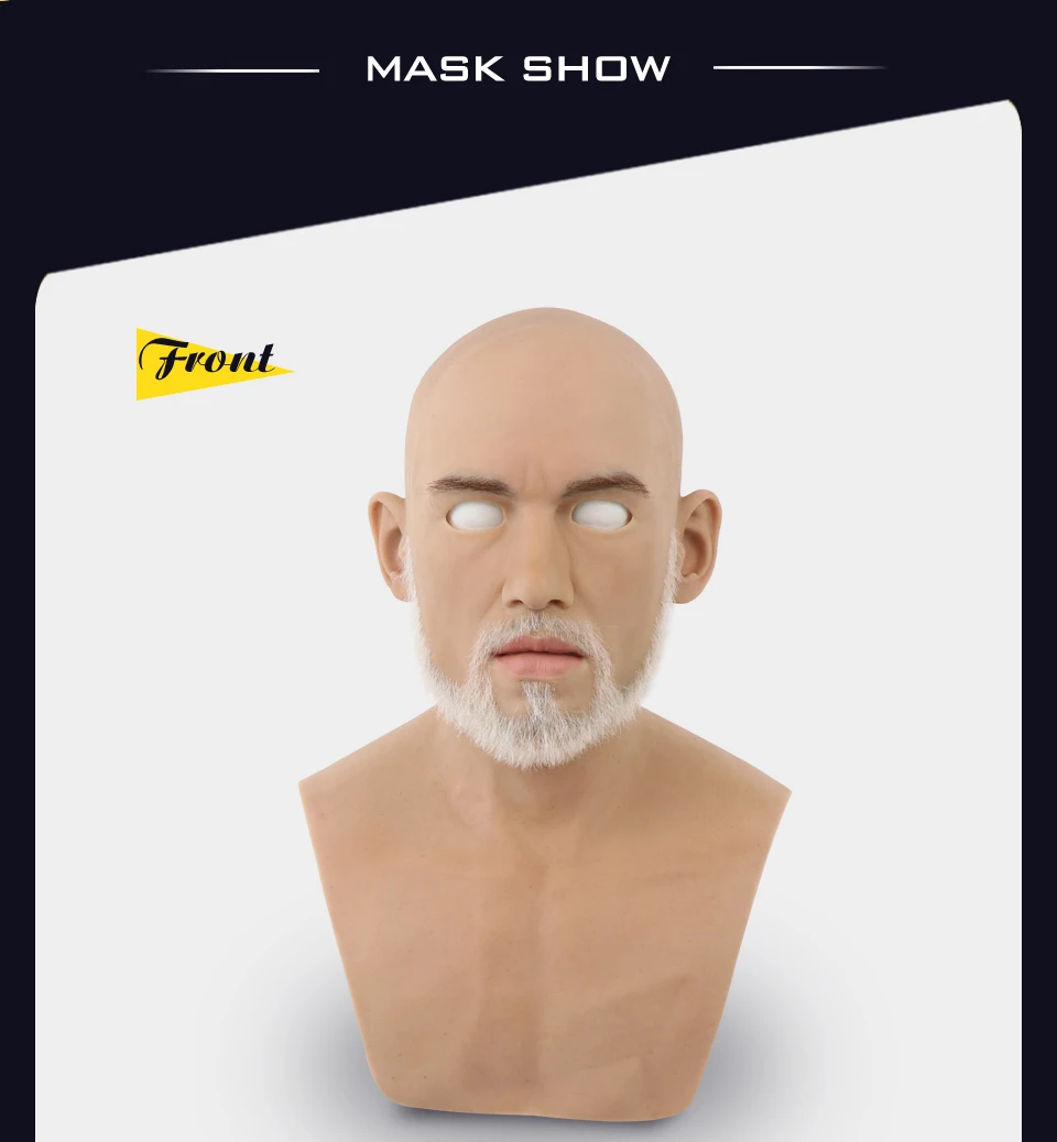 Реалистичная маска Realmaskmaster из искусственного силикона на Хэллоуин для взрослых мужчин, мужские латексные Вечерние Маски на все лицо, косплей фетиш