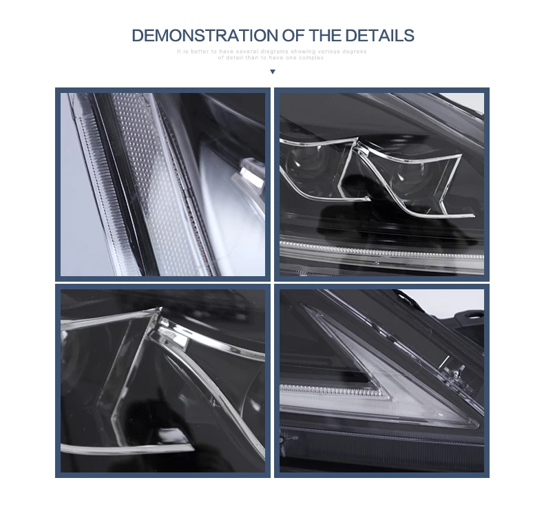 Полный светодиодный передние фары в сборе для LEXUS IS250 220D 350 ISF 2006-2012