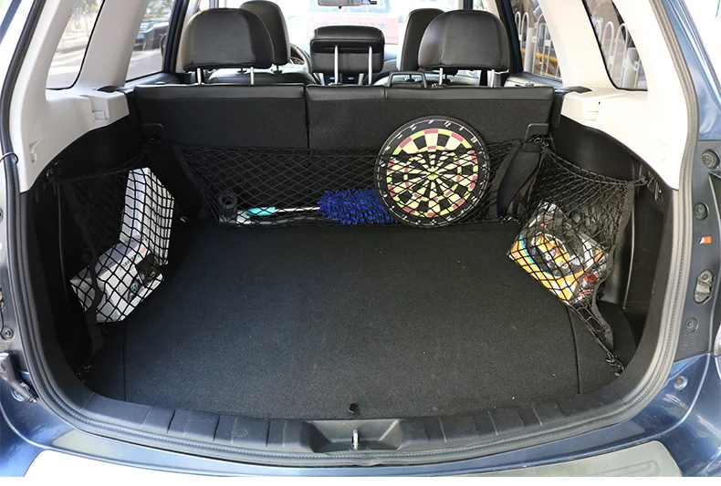lsrtw2017 black nylon car trunk storage net for subaru forester xv