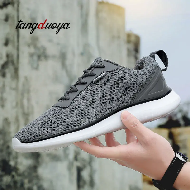 2019 Comfortable Mens Sneakers Spring Sports Shoes Men Jogging Breathable Anti Slip Boots Zapatos Corrientes De Verano | Спорт и