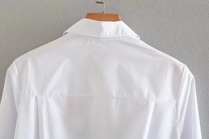 Omchion blusas 2018 Новое поступление цветочный Вышивка off белая блузка Для женщин