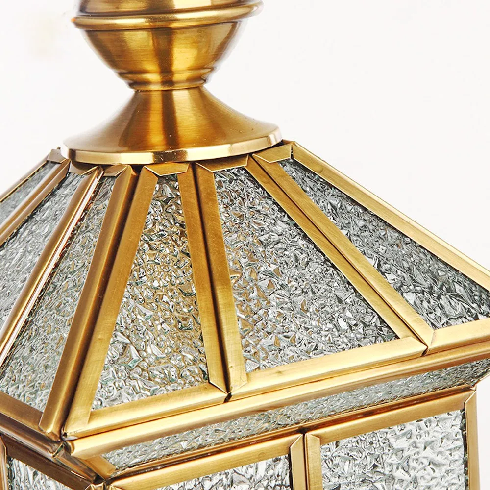 Медный Подвесной светильник для загородного дома коридора медная Подвесная