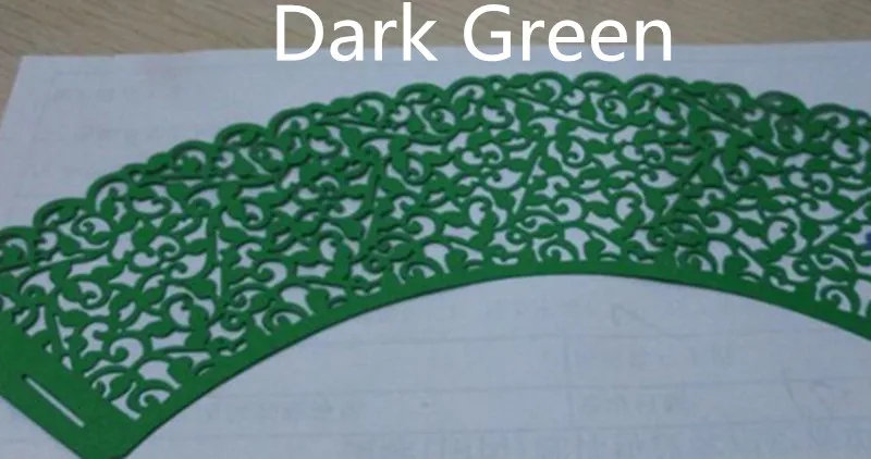 Dark Green 10 шт. Полые Цветы лазерная резка, для свадьбы приглашения на помолвку приглашение на празднование свадьбы карты свадебные украшения вечерние принадлежности 6Z - Цвет: Dark Green