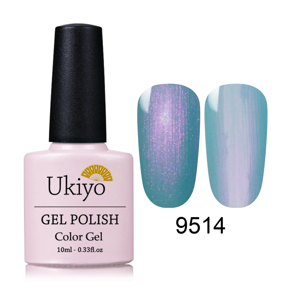 Ukiyo 10 мл оболочка Гель-лак для ногтей УФ-гель для ногтей Гибридный лак Полупостоянный Гель-лак штамп эмаль лаковый лак - Цвет: 9514