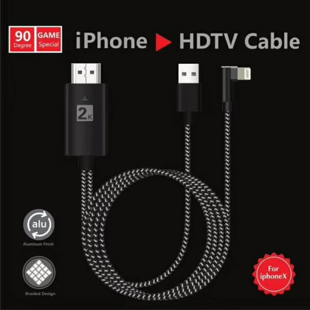 Для Lightning-HDMI адаптер USB кабель HDMI 1080P Аудио Адаптер умный конвертер для iPhone X 8 7 6 5 HDTV