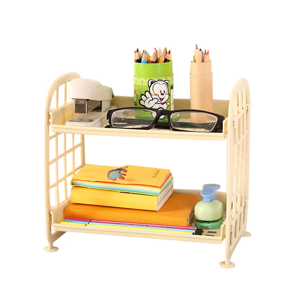 Стеллаж для хранения двойной LayersKitchen органайзер ванной комнаты стоячий Тип Comestic