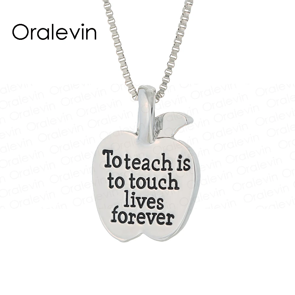 Научить-это прикоснуться к жизни навсегда обратимым учителем ожерелье с