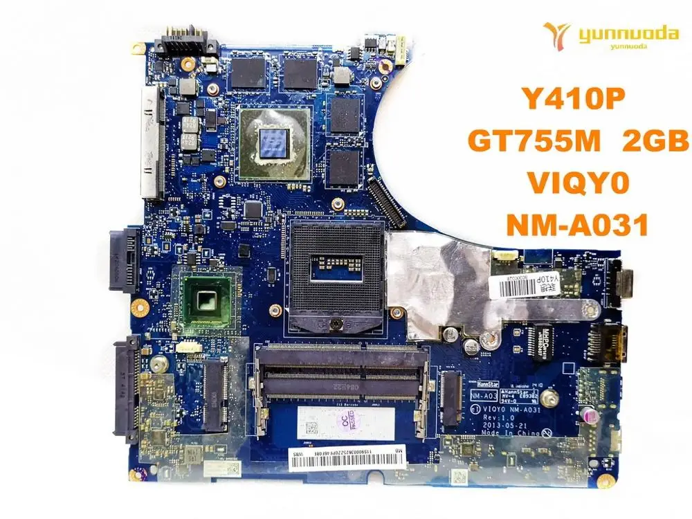 Оригинальный Для Lenovo Y410P Материнская плата ноутбука GT755M 2 Гб VIQY0 NM A031 испытанное