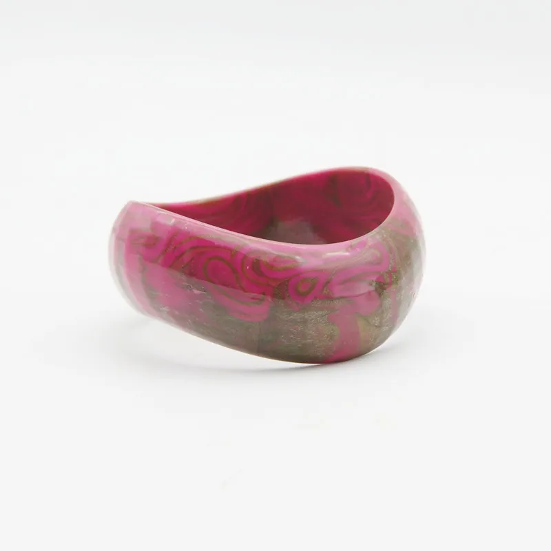 Лидер продаж широкий Браслет манжета из смолы Большой Шарм браслет для женщин