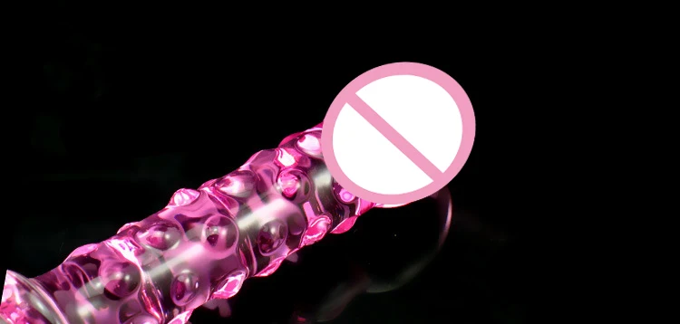 Роскошный стеклянный фаллоимитатор Женский массажер палочка вибратор Pyrex