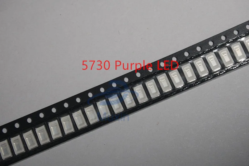 5630/5730 SMD/SMT UV/фиолетовый свет 200 шт чип лампы 395-400nm LED Хрустальные прозрачные бусины