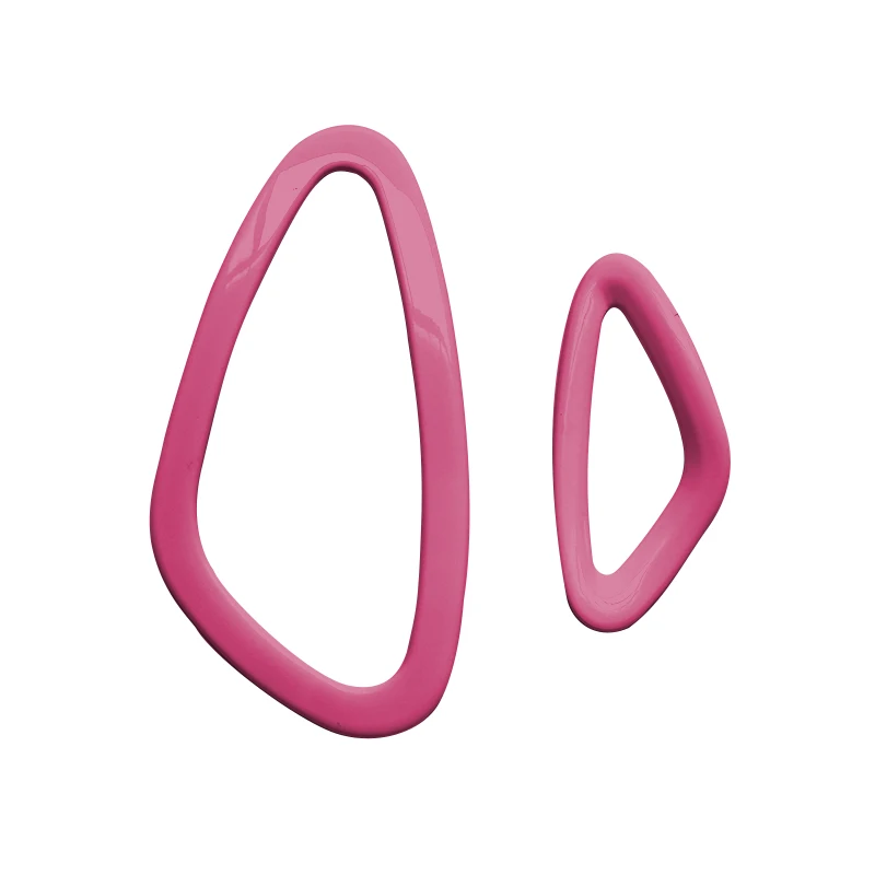 Pink-ABS Автомобильная форма воздуха на выходе refit 3D наклейки Автозапчасти клапаны для системы кондиционирования Декоративные наклейки для нового smart 453 fortwo forfour - Название цвета: Pink-ABS