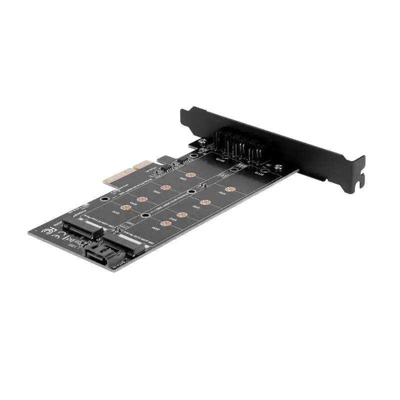 Адаптер PCI-E 4X к NGFF SSD карта B-key + M-key M.2 NVME адаптер двойной 12V 3 V напряжение для 2230/2242 m2
