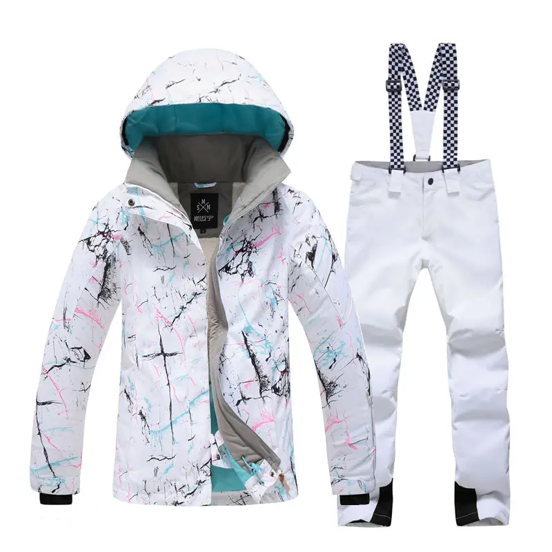 Winter snow suit women female ski suit for women Mountain skiing snowboard jacket snow pant ladies warm waterproof