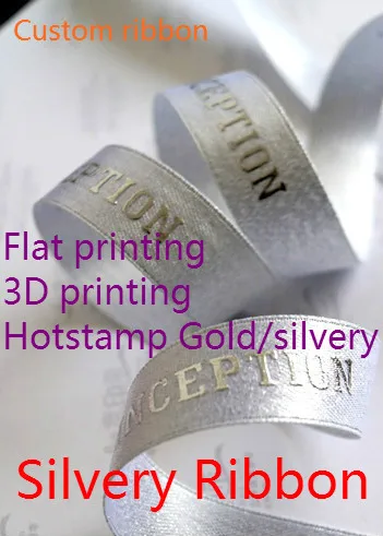 Индивидуальный Логотип DIY золотые/серебристые ленты Свадебные и