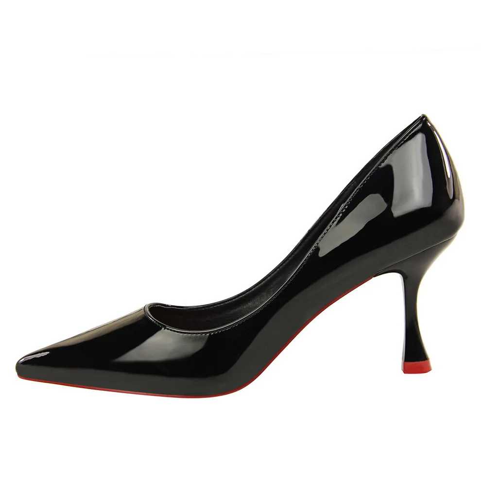 Chaussures femme ete/2019 женская обувь zapatos de mujer пикантные кожаные туфли лодочки на высоком