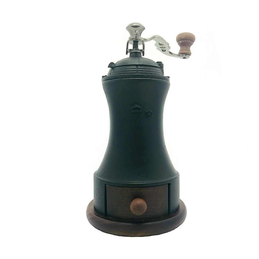 Б. E.9703 Античная ручная кофемолка из дерева и чугуна | Дом сад