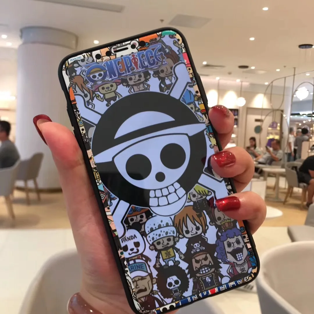 Закаленное стекло 9H с мультяшным рисунком для iphone X XR XS Max 11 Pro защитная пленка