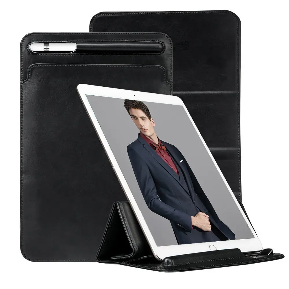 Новый Pro 9 7 10 5 чехол держатель для карандашей в три раза Стенд PU кожаный iPad дюймов