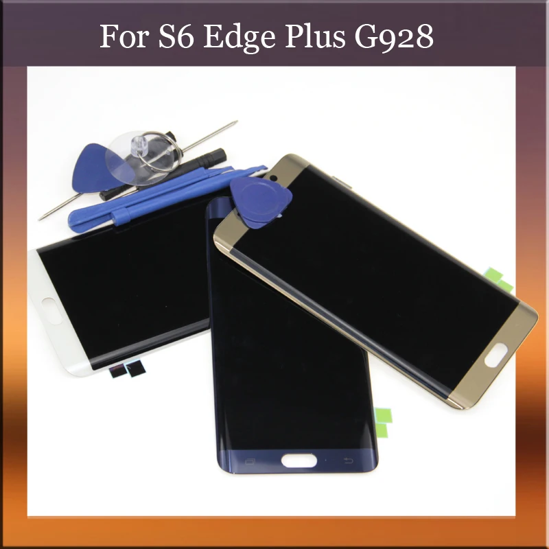 ЖК дисплей с сенсорным экраном и дигитайзером Super Amoled для Samsung Galaxy S6 Edge Plus G928