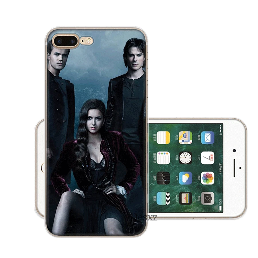 Жесткий чехол Desxz для iPhone 6 6s 7 8 Plus X XR XS Max 5 5S SE Дневники вампира|Чехлы-накладки| |