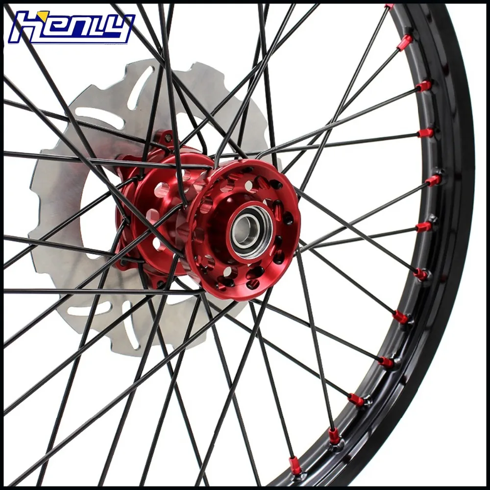 21/18 мотоциклетный обод Enduro колеса Набор для HONDA XR650R 2000-2008 2001 2002 03 2004 05 2006 07 2008 диски черный луч 240 мм диски