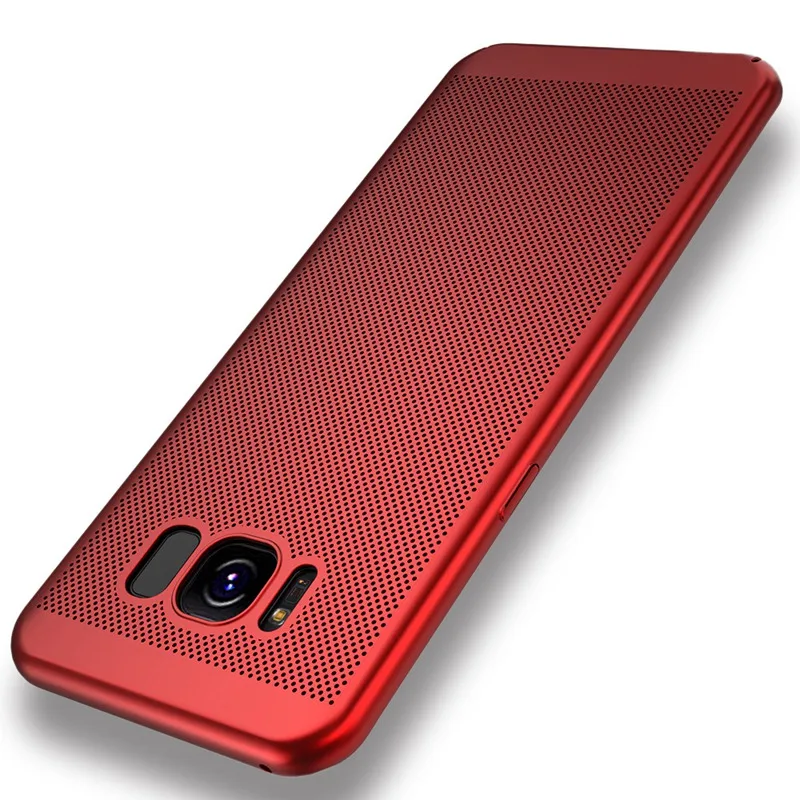 Red Kisscase для Samsung Galaxy Note 8 5 S8 S8 плюс S7 S6 край A3 A5 A7 Чехлы покрытие телефон Аксессуары Матовая Жесткий Capinhas на самсунг galaxy s8 чехол дышащий на самсунг а5 - Цвет: Red