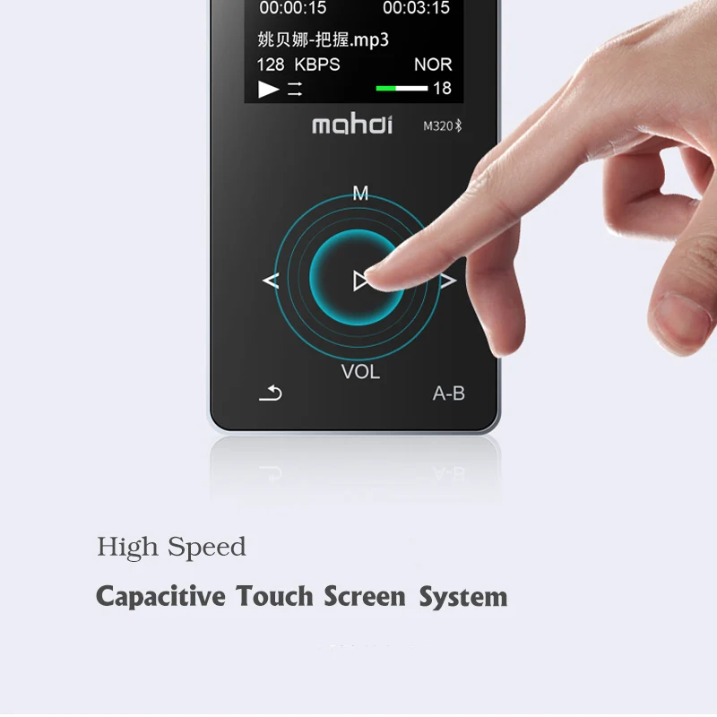 Mahdi M320 bluetooth MP3 плеер 8 Гб 1 "сенсорный экран металлический HIFI без потерь аудио