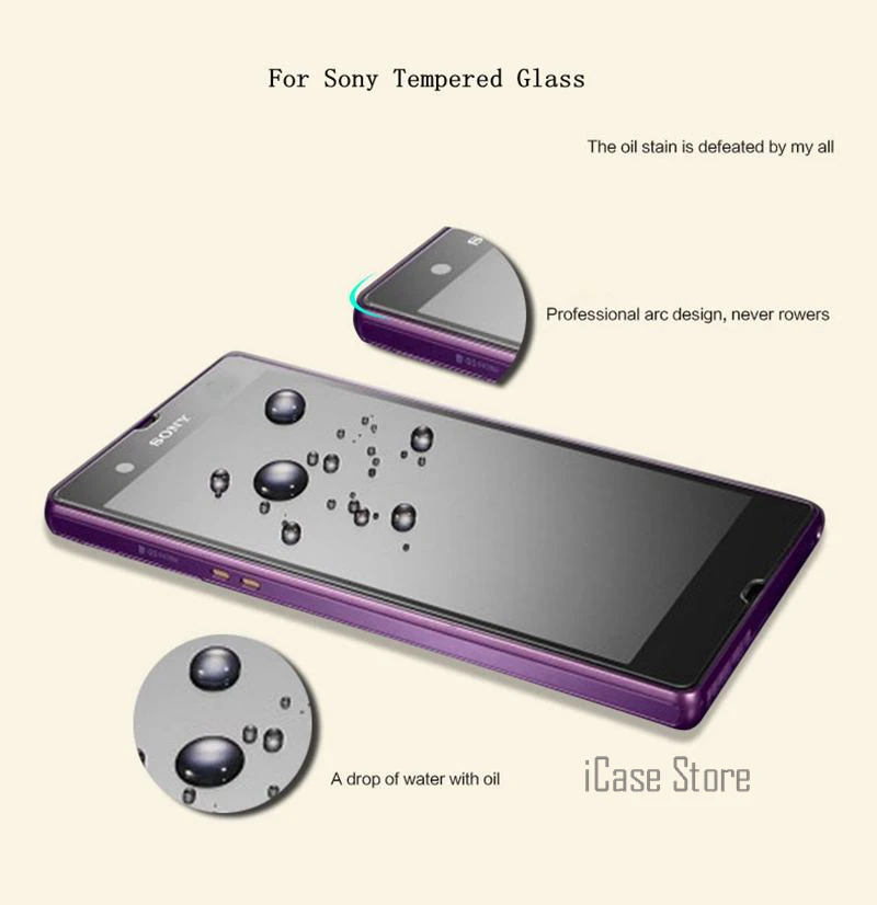 Премиум HD 9H 2.5D Закаленное стекло Защитная пленка для sony Xperia Z Z1 Z2 Z3 Z4 Z5 Compact mini sklo