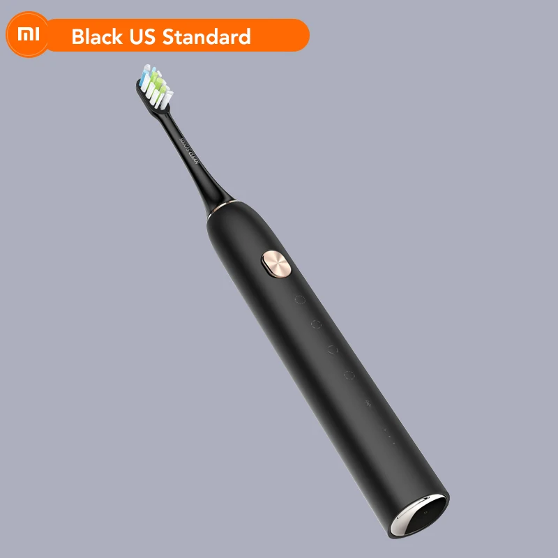 Black US Standard Xiao mi Soocare X3 X3S Soocas электрическая зубная щетка mi Smart Bluetooth Водонепроницаемая Быстрая зарядка Android iOS приложение дистанционное управление - Цвет: Black US Standard