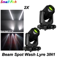 2pcslot beam spot wash 3in1 380w 18r moving head light touch screen zoom beam angle 3 5%c2%b0 34%c2%b0 stage pary disco dj wedding lights
