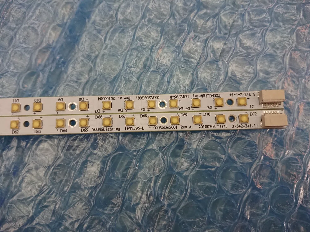 Светодиодная лента для подсветки LM270WQ1 SD C2 M270WQ1 SDA2 LGT2781 LGT2795 R L A1419 MD095 ME088 2 шт./компл.