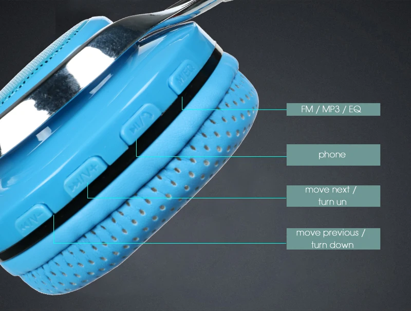 Светящиеся стерео шлем Аудио Bluetooth наушники Беспроводная большая гарнитура спортивные наушники микрофон светодиодный светильник TF FM для ПК телефона