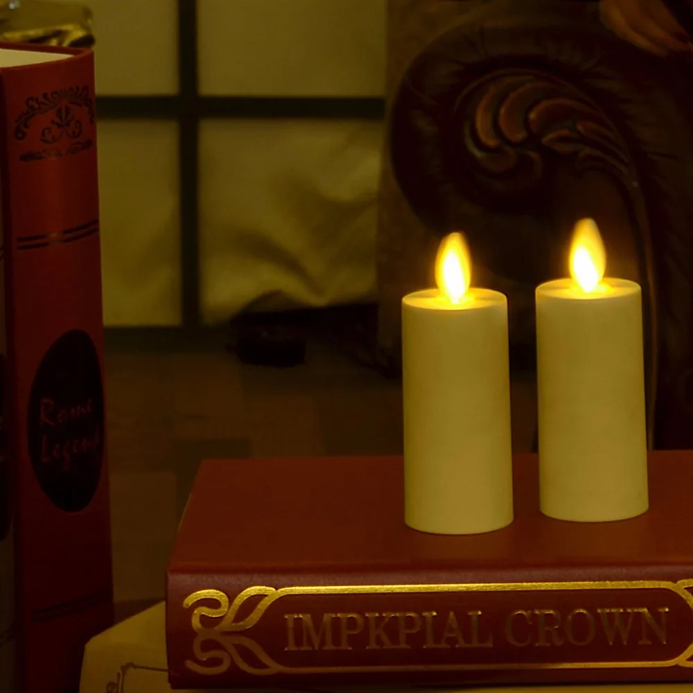 Моделирование пламени мигающая Светодиодная свеча обету Чай свет Батарея