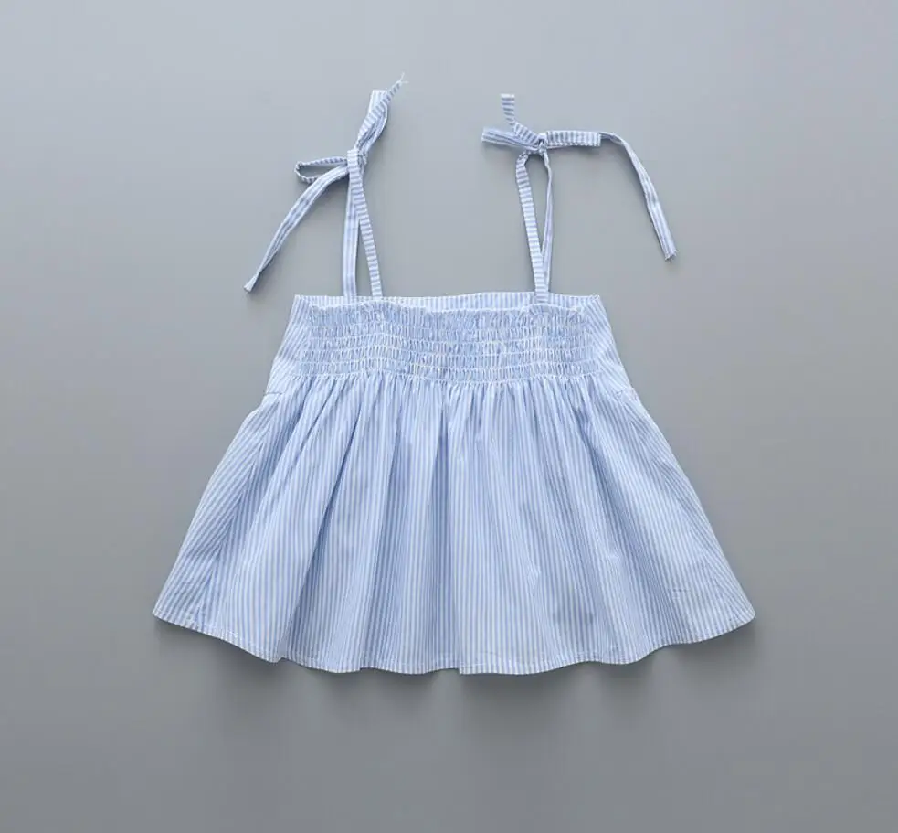 Новый Новорожденных Девочек Хлопок Печатных Лето Слинг Топ принцесса Дети Моды