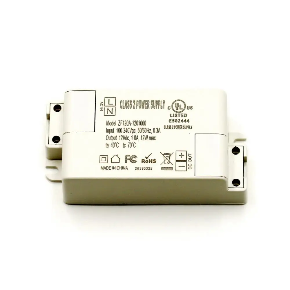 Светодиодный драйвер постоянного напряжения UL12V1A12W для шкафа макияжа зеркало