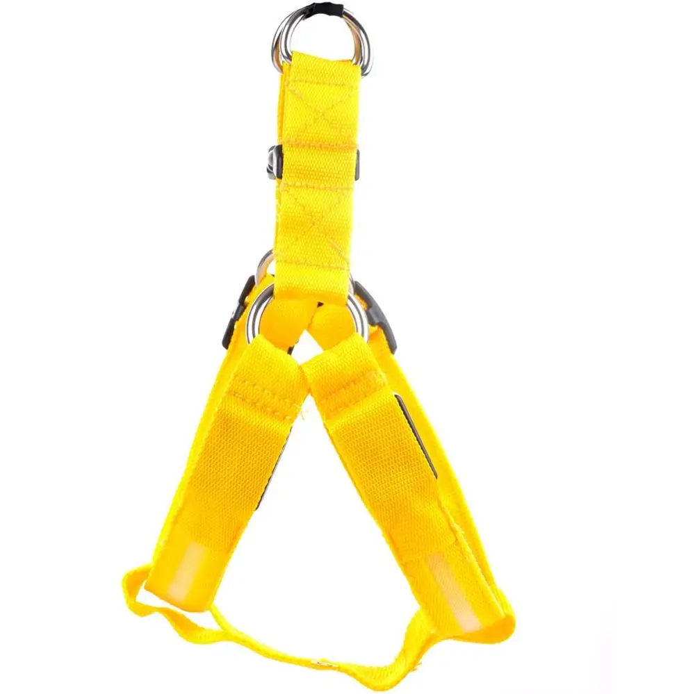 yellow E19 USB Перезаряжаемый поводок для питомца собаки светодиодное освещение ремень светящийся поводок для собак для средних и больших собак - Цвет: yellow