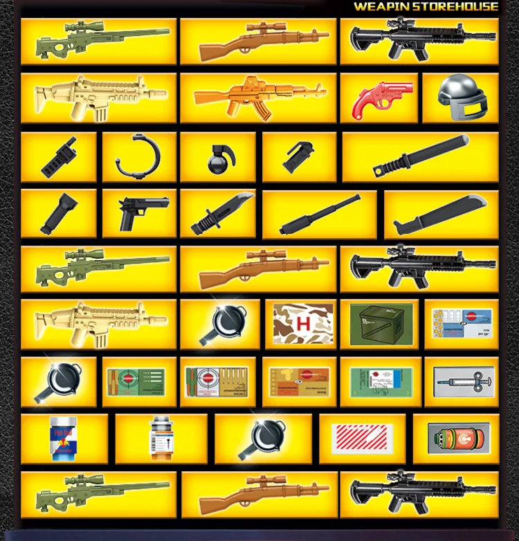 Военная игра PUBG batisbricks спасательный самолет Парашютная сила строительный блок армейские фигурки оружие парашют Кирпичи Игрушки