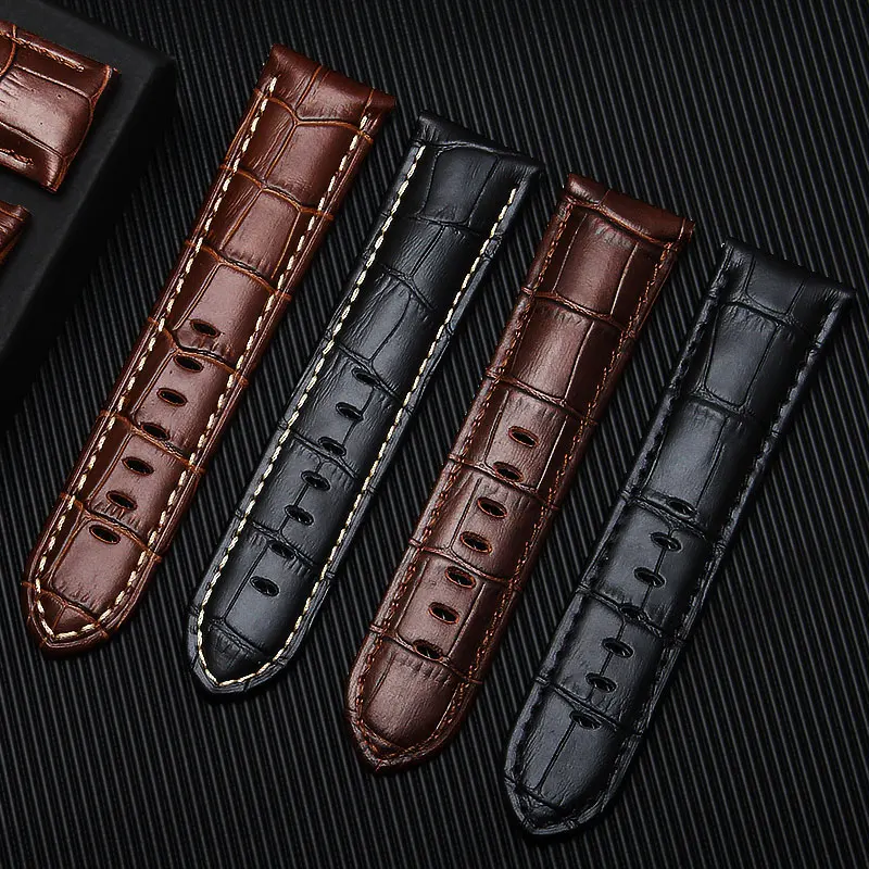 Ремешок для часов из натуральной кожи классический браслет наручных цвет