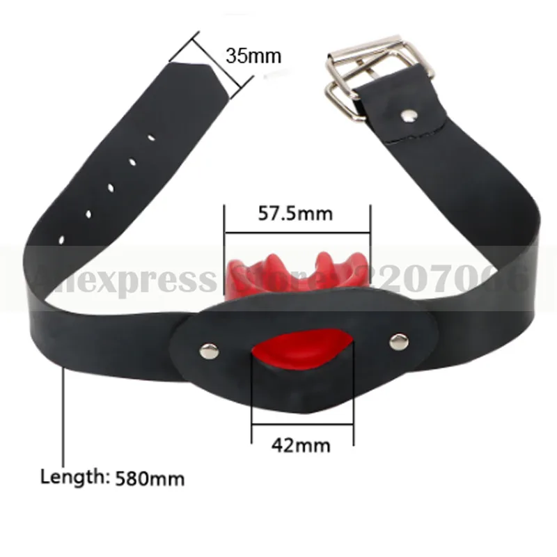 Пробка для рта из латексной резины взрослых с регулируемым поясом RLA075|Аксессуары