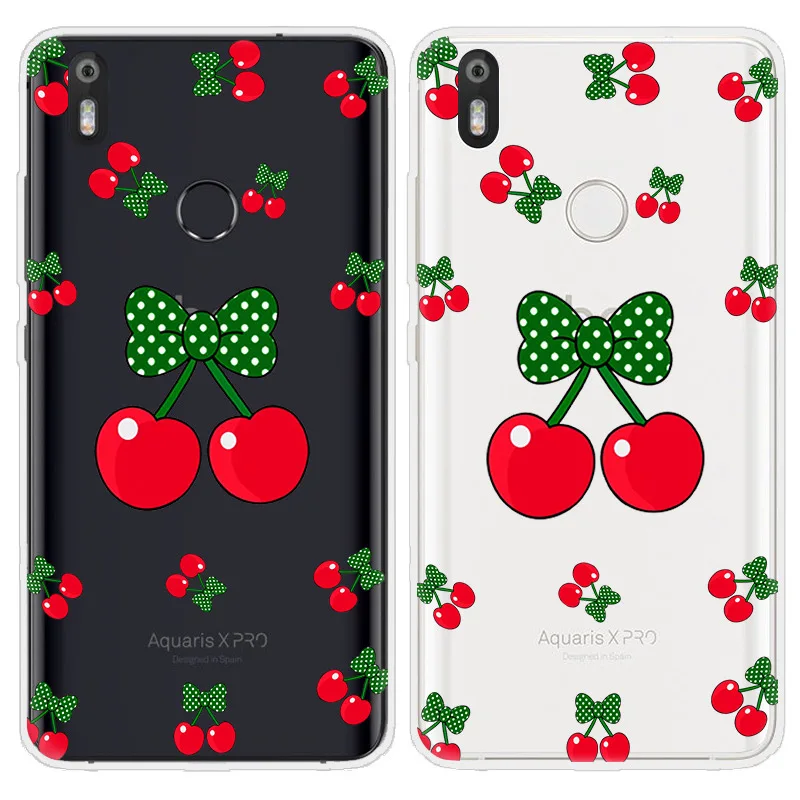 Phone Case for BQ Aquaris U2 Lite X5 V Plus X Pro M 2017 VS Fruit Lemon Watermelon Exquisite pattern Soft Silicone Cover |