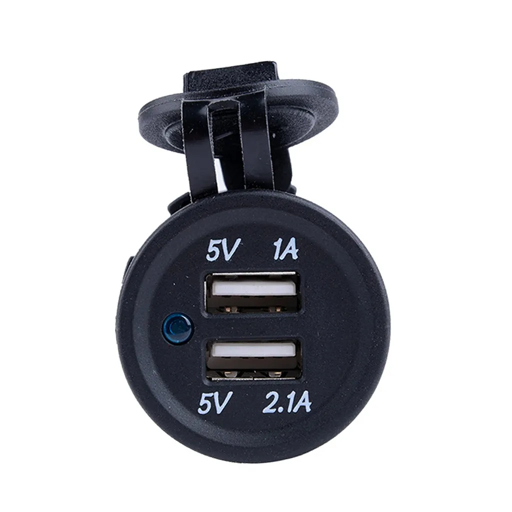 Водонепроницаемое usb-зарядное устройство адаптер два выхода разъем интерфейса 12-24 В выход мощность Jack водный мотоцикл зарядное устройство сигареты