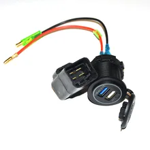 Motorcycle USB  Bike Charger for Kawasaki versys650/1000/ X300/ X650/ninja400/ninja650 with Relay/12V 22A