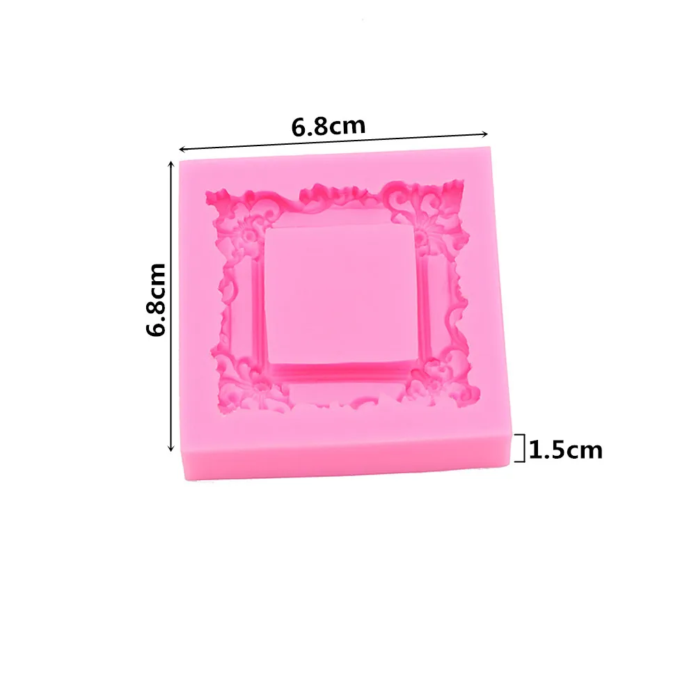 Кружевная Ретро маленькая Рамка для мороженого торта гибкая силиконовая форма