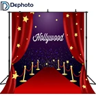 DePhoto день рождения Фото фоны красный ковер для VIP события Звездный кинотеатр Декор голливудские вечерние фон фотосессия фотография