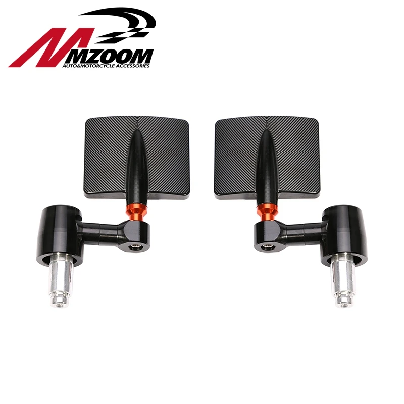 Бесплатная доставка Mzoom мотоцикл черное зеркало Бар Конец ЧПУ алюминий для Aprilia