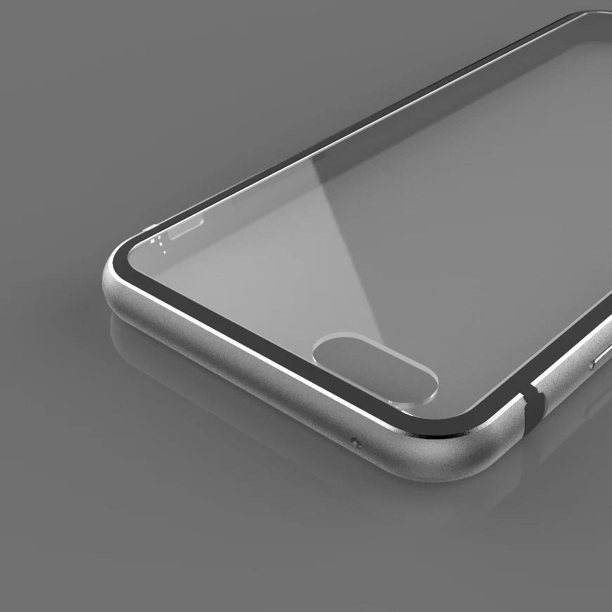 Luxury Transparent PC + Metal Case For Iphone 6S/ 6S Plus Hard Cases Silicone Frame Back Protective Cover Iphone6 4.7 5.5 |