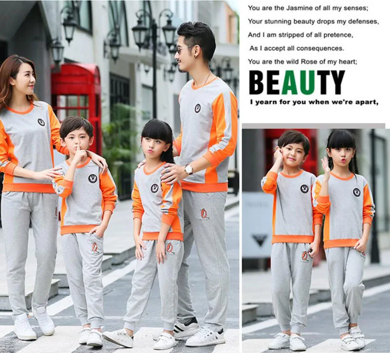 Одинаковая одежда для всей семьи; коллекция года; осенняя одежда для всей семьи; хлопковые рубашки для мамы и дочки и папы; комплект одежды со штанами; большие размеры