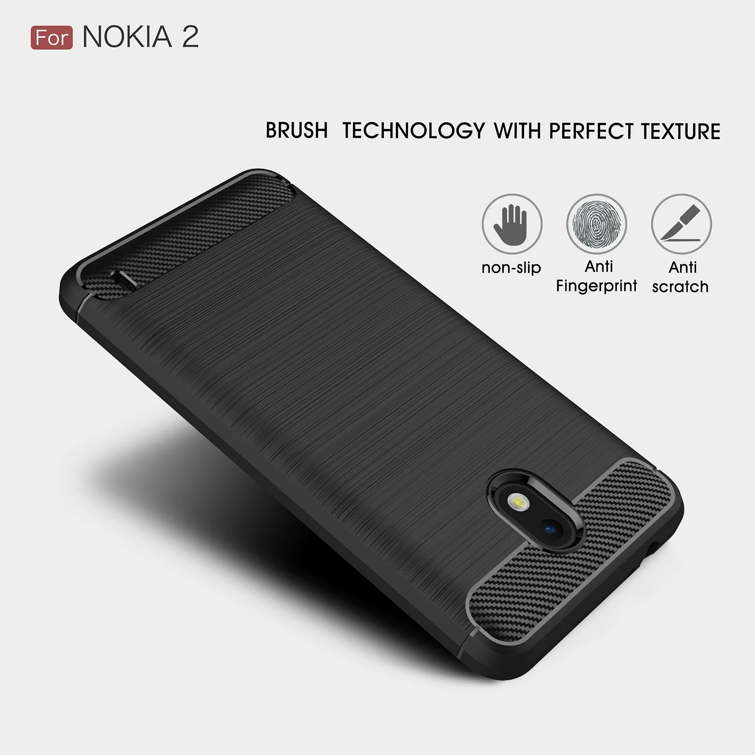 Soft Silicone Armor Case for Nokia 2 ta-1029 Dual Sim TPU Back Cover For Nokia2 Nokia-2 Phone Shell Coque |